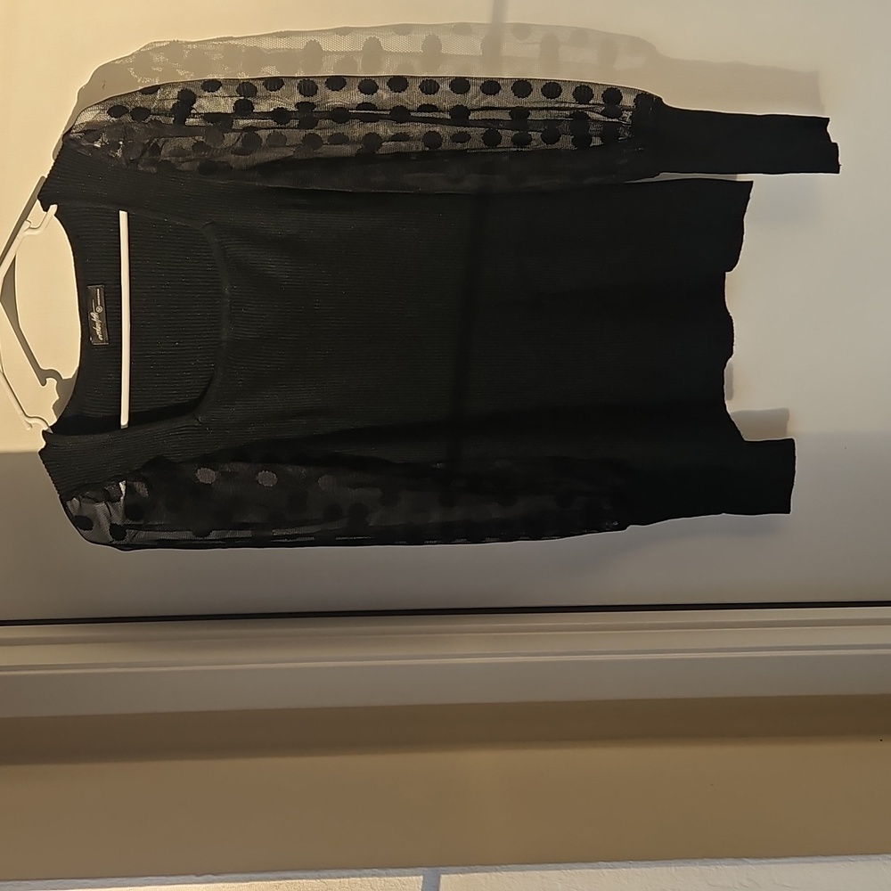 Ant Welth Black Polka Dot Long Seeve